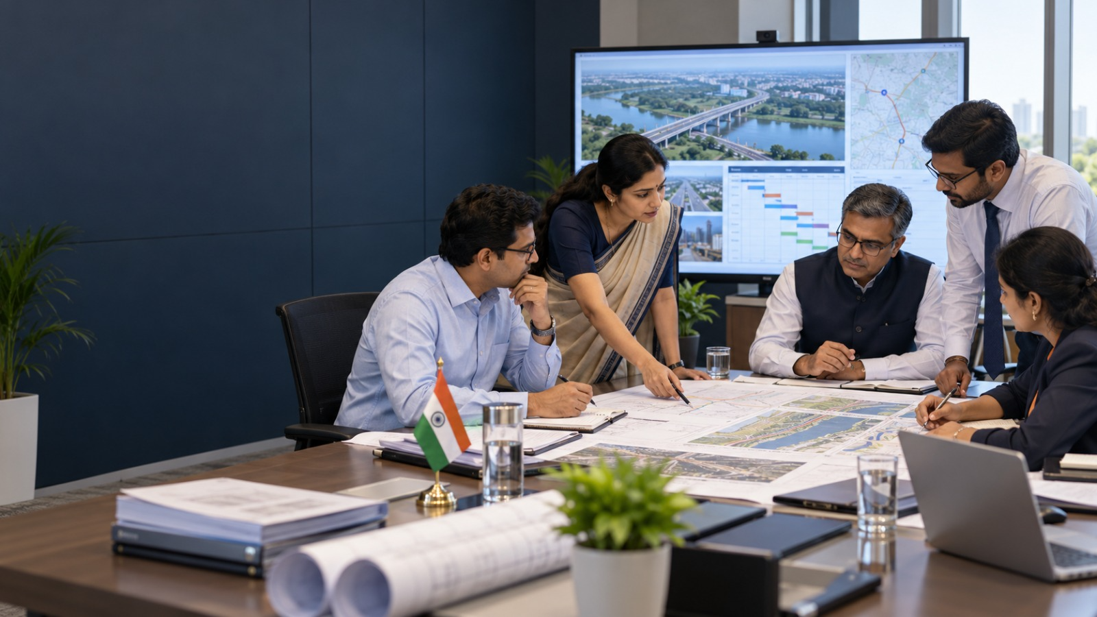Government project coordination meeting